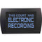 American Recorder THIS COURT HAS ELECTRONIC RECORDING Indicator Sign with LEDs (Blue)