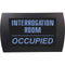 American Recorder INTERROGATION ROOM - OCCUPIED Indicator Sign with LEDs (Blue)