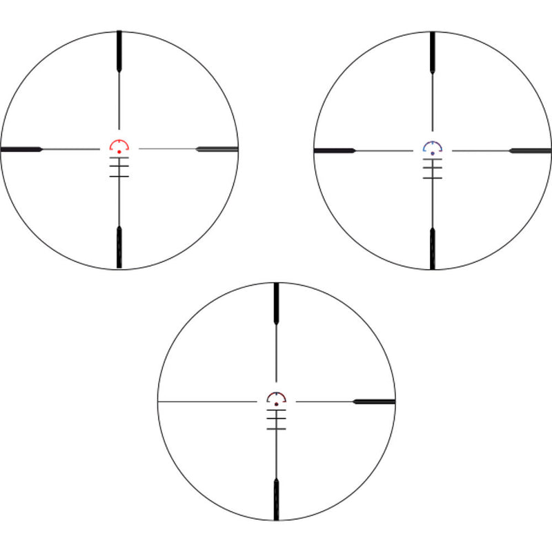 Konus 3x30 SightPro-PTS2 Prism Sight (Red-Blue Illuminated Reticle, Matte Black)