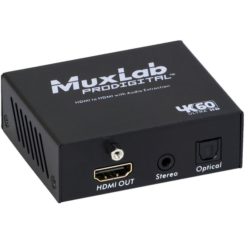 MuxLab 4K/60 HDMI to HDMI Extender with Audio Extraction