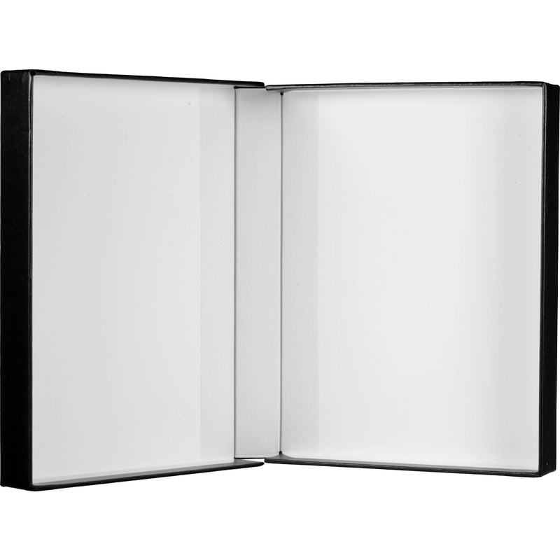 Print File Black Clamshell Archival Portfolio Box for Digital Print Sizes - 11.75 x 17.25 x 1-3/8"