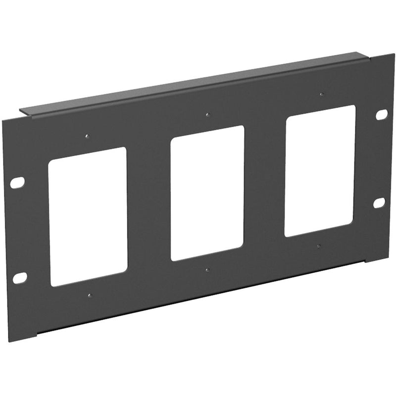 AtlasIED Half-Width Rackmount Plate (Holds 3 Single-Gang Wall Plates)