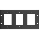 AtlasIED Half-Width Rackmount Plate (Holds 3 Single-Gang Wall Plates)