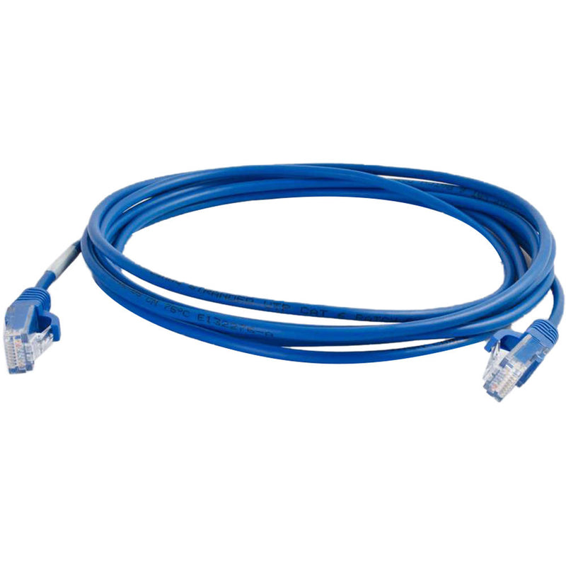 C2G RJ45 Male to RJ45 Male Slim Cat 6 Patch Cable (5', Blue)