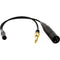 Remote Audio Breakout Cable for Remote Audio Headsets with Dynamic Talkback (9")