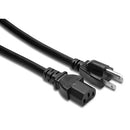 Hosa Technology Extension Cable with IEC Female Connector (18 AWG, Black, 1')