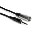 Hosa Technology Mono 1/4" Male to 3-Pin XLR Male Cable - 20'