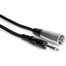 Hosa Technology Stereo 1/4" Male to XLR Male Cable - 3