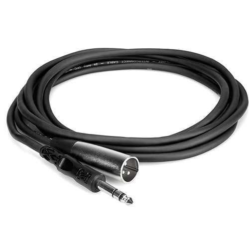 Hosa Technology Stereo 1/4" Male to XLR Male Cable - 3