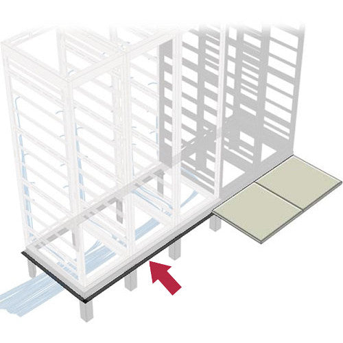 Middle Atlantic GANGLE Series 4-Bay Raised Floor Support Angles for 24" Deep Racks