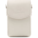 MegaGear Leather Camera Case for Panasonic Lumix DC-ZS70, DMC-LX10, DMC-ZS60, or DMC-ZS100 (White)