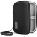 USA GEAR H Series Hardshell Electronics Carry Case with Accessory Pocket (Black, 6.5 x 4.5 x 1.5")