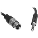 Pro Co Sound PJ Series Mil-Spec Stereo 1/4" Male to 3-Pin XLR Female Patch Cable (4x 24 Gauge) - 2'