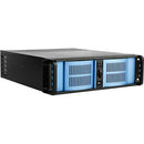 iStarUSA D-300-FS 3U Compact Stylish Rackmountable Chassis (Blue Bezel)