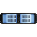 iStarUSA D-300-FS 3U Compact Stylish Rackmountable Chassis (Blue Bezel)