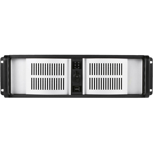 iStarUSA D-300-FS 3U Compact Stylish Rackmountable Chassis (Silver Bezel)