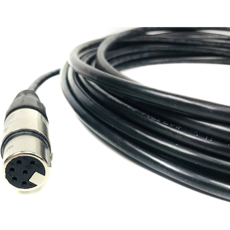 Jony 6-Pin XLR Male to Female Focus Extension Cable for ZR4 Controller (22')