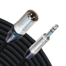 RapcoHorizon Neutrik 1/4" TRS Male to XLR Male Balanced Cable (15')