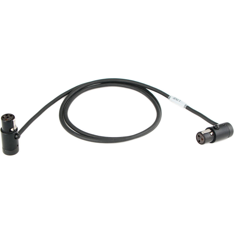 Cable Techniques Low-Profile TA3F to TA5F Adapter Cable (24", Black Caps)