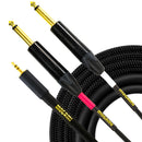 Mogami Gold 3.5mm TRS to Dual 1/4" TS Accessory Cable (15')