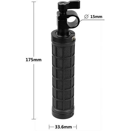 CAMVATE Handgrips with 15mm Rod Clamps (Set of 2, Black)