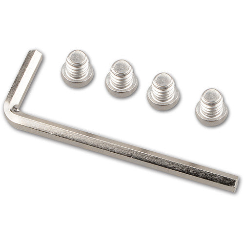 CAMVATE 1/4"-20 Short Hex Bolt Adapter Set for Rod Clamp (4-Pack)