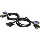 IOGEAR Dual Computer USB DVI KVM Cable with Audio (10')