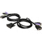 IOGEAR Dual Computer USB DVI KVM Cable with Audio (10')