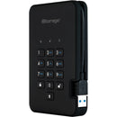 Istorage 500GB diskAshur2 USB 3.1 Encrypted Portable HDD (Phantom Black)