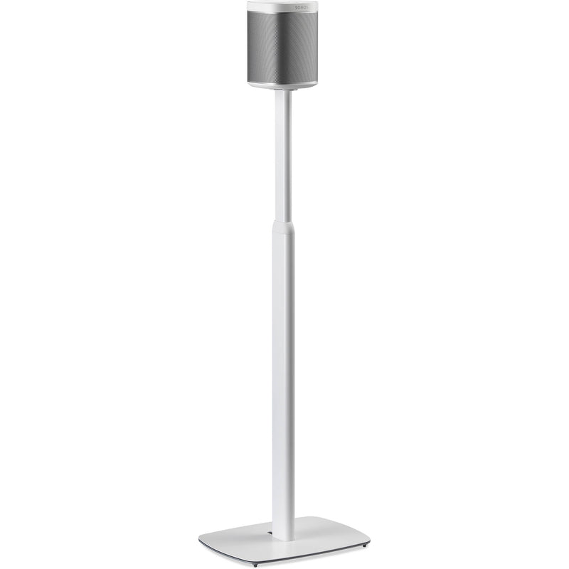 FLEXSON Adjustable Floor Stands for the Sonos One or PLAY:1 (White, Pair)