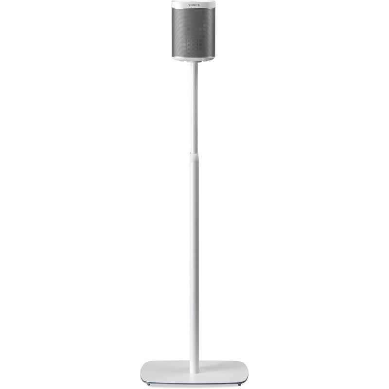 FLEXSON Adjustable Floor Stands for the Sonos One or PLAY:1 (White, Pair)