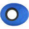 Bluestar Oval Ultra Small Viewfinder Eyecushion (Ultrasuede, Blue)