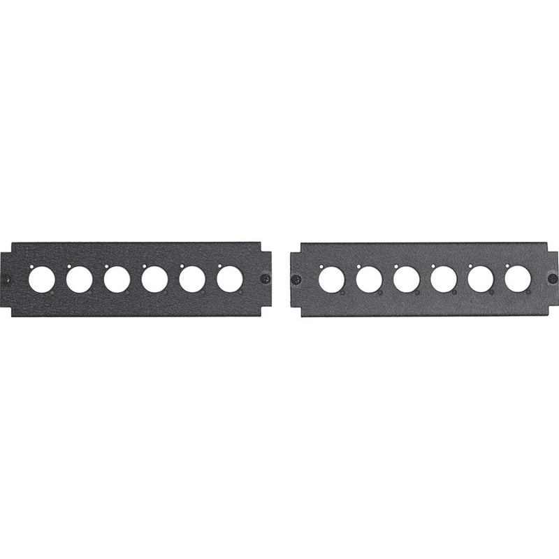 Lowell Manufacturing Knockout Panels for 6 Neutrik D-Series Connectors (Pair)