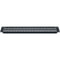 Lowell Manufacturing Slotted Rack Panel (1 RU, Brushed Black Anodized Aluminum)