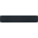 Lowell Manufacturing Steel Economy Panel with Flange (2 RU, Black)