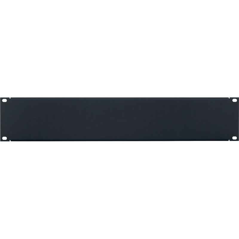 Lowell Manufacturing Steel Economy Panel with Flange (2 RU, Black)