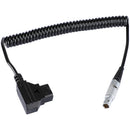 CAMVATE Male D-Tap to LEMO 2-Pin Coiled Power Cable