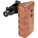 CAMVATE Wooden Handgrip with Arca-Style Clamp (Left-Handed)