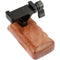 CAMVATE Wooden Handgrip with Arca-Style Clamp (Left-Handed)