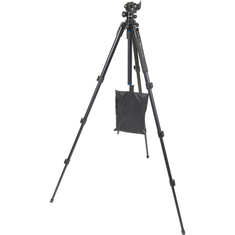 Slik Pro AL-324BH4 Tripod with SBH-400 Triple Action Ball Head (Matte Black)