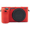 Amzer Soft Silicone Protective Case for Sony ILCE-6500 (Red)