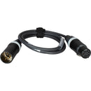 Ambient Recording Stereo Microphone Cable XLR-5F to XLR-5M, Neutrik XX Series Connectors, Length 98'