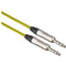 Canare Star Quad 1/4" TRS Male to 1/4" TRS Male Cable (Yellow, 6')