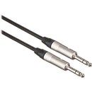 Canare Star Quad 1/4" TRS Male to 1/4" TRS Male Cable (Black, 100')