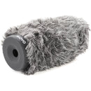 Movo Photo WS-G140 Furry Rigid Windscreen for Microphones up to 5.5" Long and 18 to 23mm in Diameter (Dark Gray)