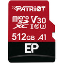 Patriot 512GB EP Series UHS-I microSDXC Memory Card with SD Adapter