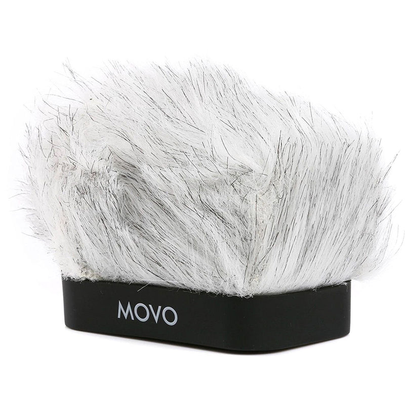 Movo Photo WS-R10 Furry Rigid Windscreen for Zoom iQ6, Tascam DR-07mkII, Sony PCM-M10 & Rode iXY