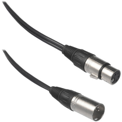 Bescor 4-Pin XLR Male to 4-Pin XLR Female Cable with All Pins Wired (10')