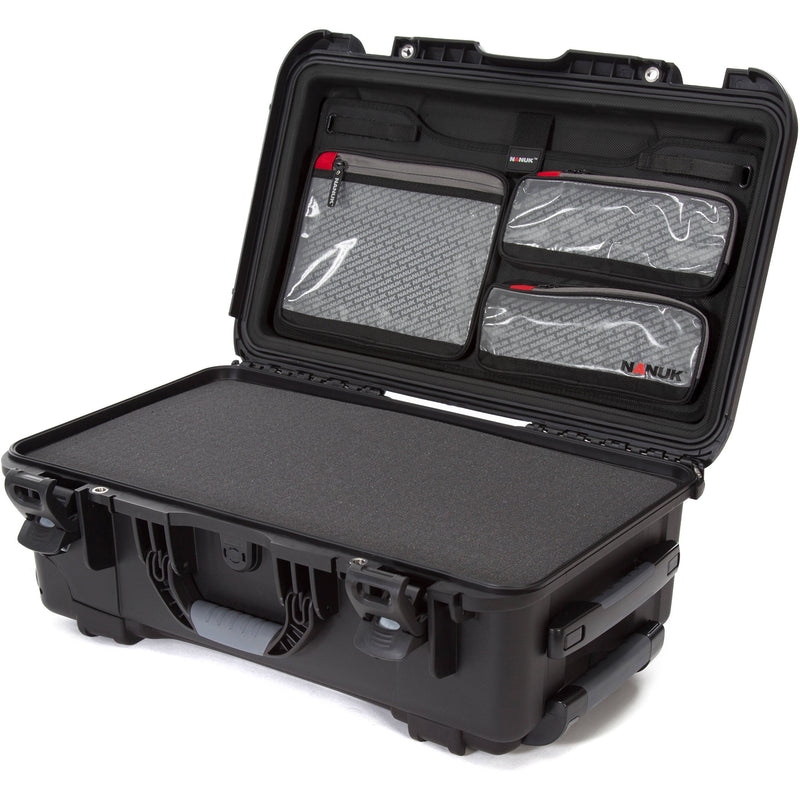 Nanuk 935 Wheeled Hard Case with Foam Insert & Lid Organizer (Black, 28.5L)