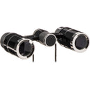 LaScala Optics 3x18 Figaro Opera Glasses (Black/Silver)